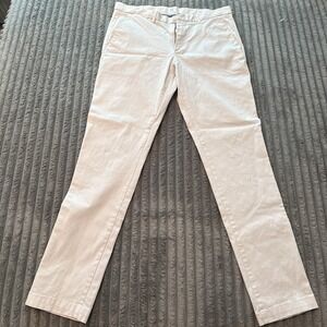 Gap For Good Mens Skinny Chino Pants 33x32 Off White Light Stone Khaki